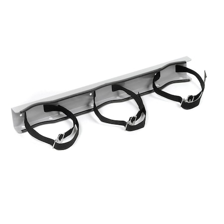 Global Industrial 3 Cylinder Wall Mount Bracket 116039